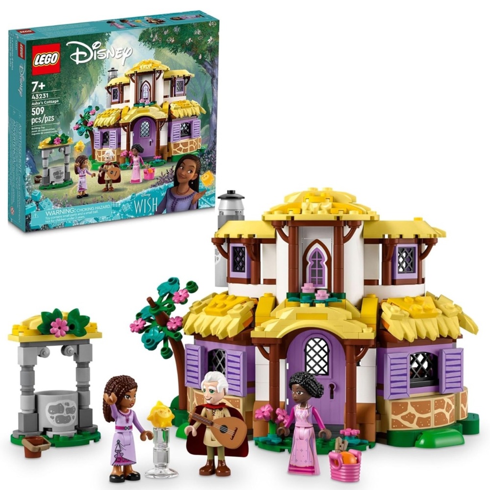 Lego Disney Wish, Asha’s Cottage, NIB Sealed, 509pcs, Beautiful Lego Set!